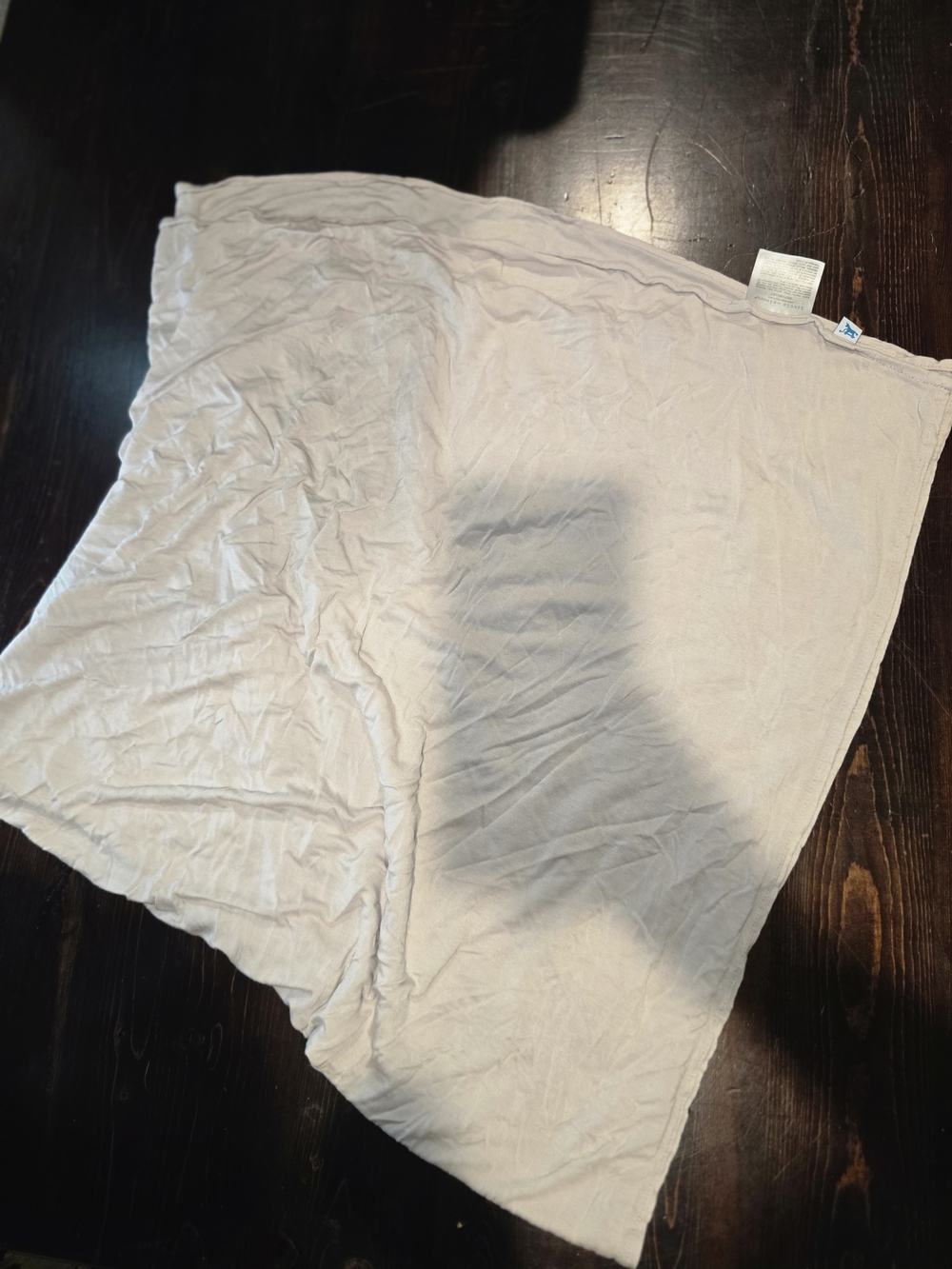 Little Unicorn Bamboo Rayon Swaddle Blanket | Solid Oatmeal Tan - Picture 2 of 4